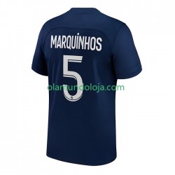 Camisola Paris Saint-Germain Marquinhos 5 Homem Equipamento Primeiro 2022-2023 Manga Curta